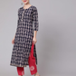 Printed Straight Kurta Set with Dupatta