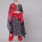 Printed Straight Kurta Set with Dupatta