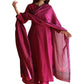 Women’s Poly Straight Solid Kurta with Narrow Pant & Dupatta