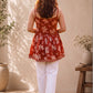 Women Floral Print Cotton Top