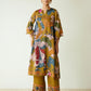 Women's Rayon Viscose Straight Printed Kurta with Palazzo