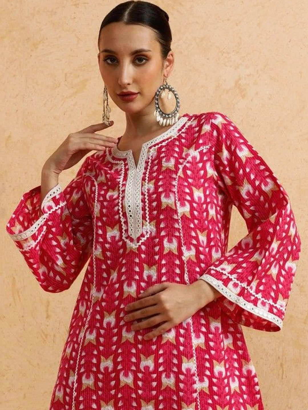 Printed Pure Cotton Kurta Set