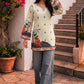 Women Folk Design Print Ethnic Cotton Top