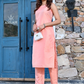 Round Neck Sleeveless Kurta with Trousers