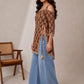 Women Print Cold-Shoulder Ethnic Top