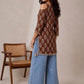 Women Print Cold-Shoulder Ethnic Top
