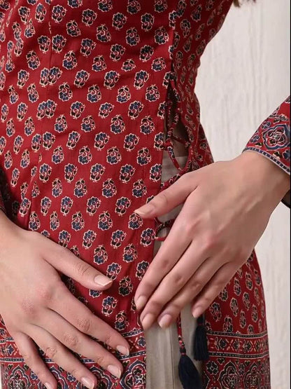 Print Ethnic Cotton Top