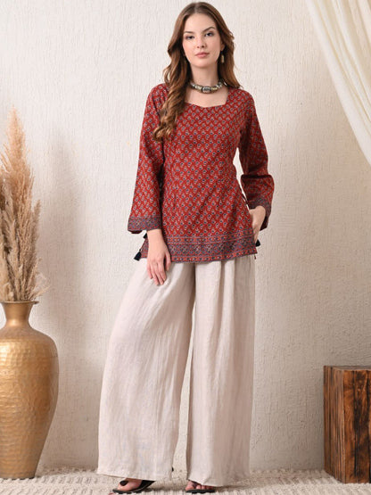 Print Ethnic Cotton Top