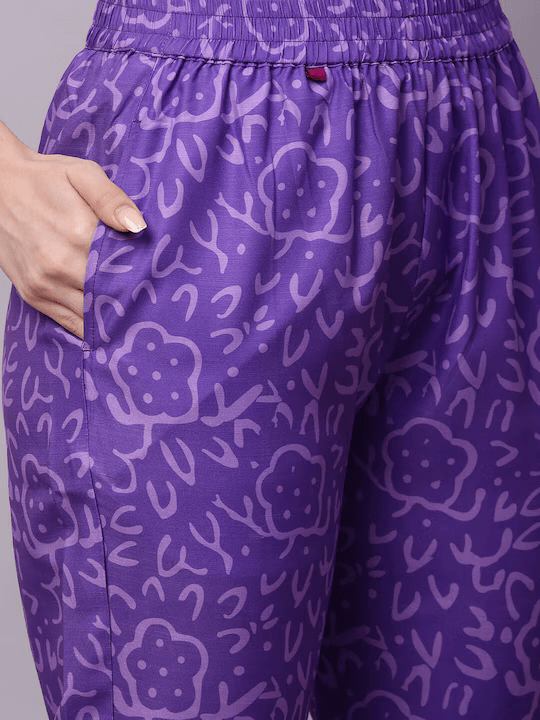 Ethnic Motifs Printed Kurta With Trousers & Dupatta