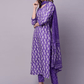 Ethnic Motifs Printed Kurta With Trousers & Dupatta