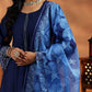 Women Yoke Design Panelled Beads and Stones Kurta with Trousers & With Dupatta