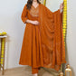 Women Rayon Kurta Pant Dupatta Set