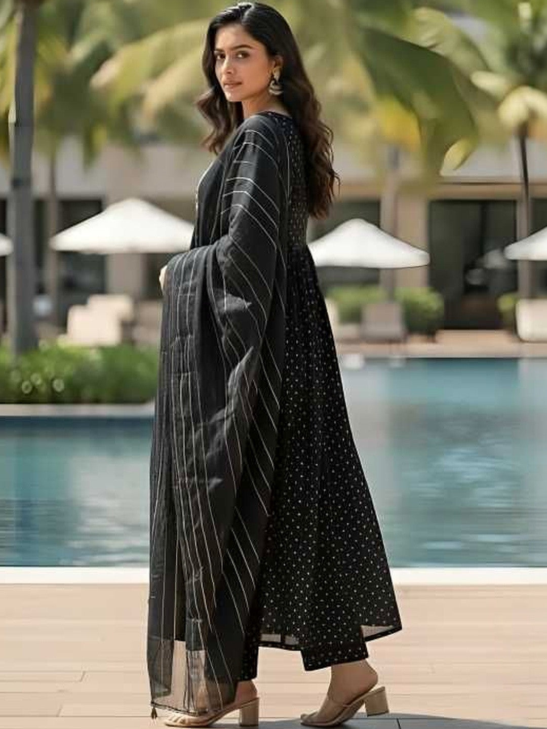 Women Ethnic Motifs Printed Panelled Kurta with Trousers & With Dupatta - Amy's Cart