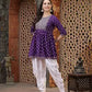 Women Viscose Rayon Kurti Dhoti Pant Set