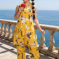 Rayon Tropical Printed Tunic with Palazzos