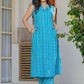 Women Ethnic Motifs Printed Regular Kurta with Trousers - Amy's Cart