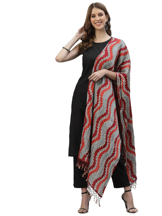 Women's Solid Cotton Blend Straight Kurta Pant Dupatta Set