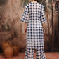 Women Printed Regular Thread Work Kurta with Palazzos