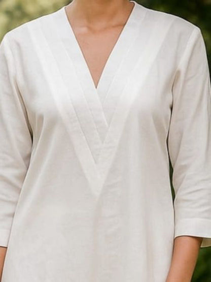 Women Regular Pure Cotton Kurta with Trousers - Amy's Cart