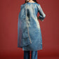 Women Silk Blend Kurta Pant Dupatta Set