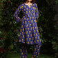 Floral Printed Mandarin Collar A-Line Pure Cotton Kurta With Trousers