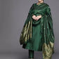 Women Green Cotton Blend Kurta Palazzo Set