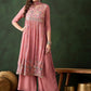 Embroidered Kurta & Trousers With Dupatta