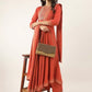 Women Orange Viscose Rayon Kurta Palazzo Dupatta Set