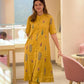 Women's Rayon Viscose A-Line Printed Kurta with Pant - Amy's Cart
