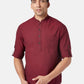 Mandarin Collar Pure Cotton Kurta