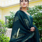 Empire Teal Anarkali Kurta With Trousers & Dupatta