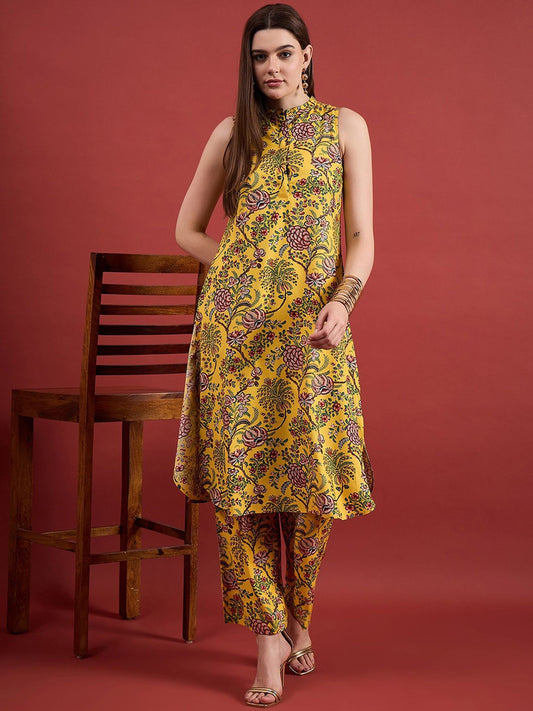 Women Floral Regular Kurta with Palazzos