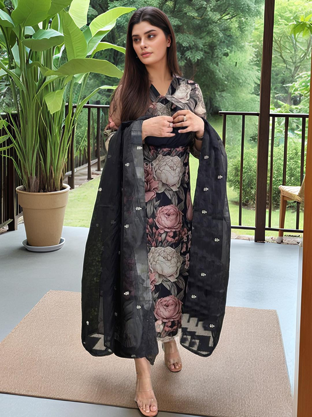 Women Printed Viscose Rayon Kurta Sets