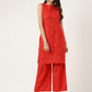 Women Embroidered Regular Kurta with Palazzos