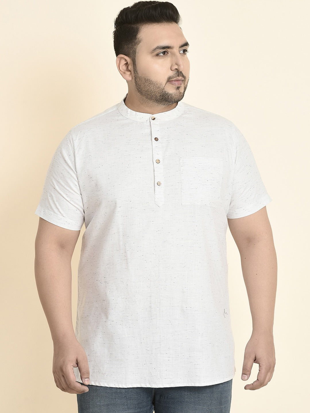 Men Mandarin Collar Kurta