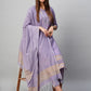 Women Purple Cotton Blend Kurta Pant Dupatta Set