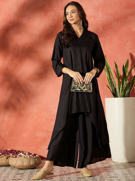 Women A-Line Kurta With Palazzo