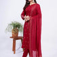 Women Cotton Blend Kurta Pant Dupatta Set