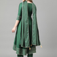 Self Design Gotta Patti Anarkali Kurta With Trousers & Dupatta