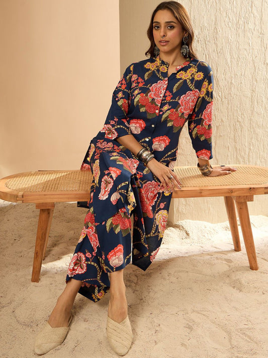 Women Floral Printed Regular Kurta with Palazzos