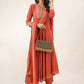 Women Orange Viscose Rayon Kurta Palazzo Dupatta Set