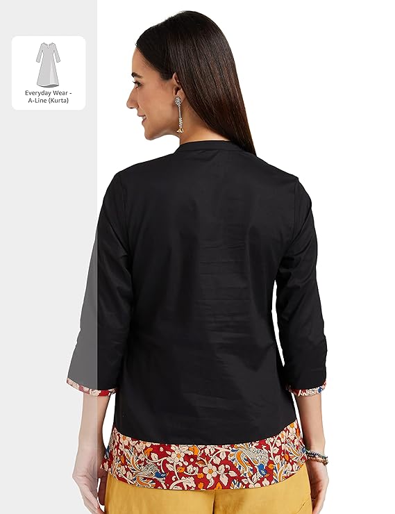 Black Short Kurtis for Women