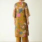 Women's Rayon Viscose Straight Printed Kurta with Palazzo