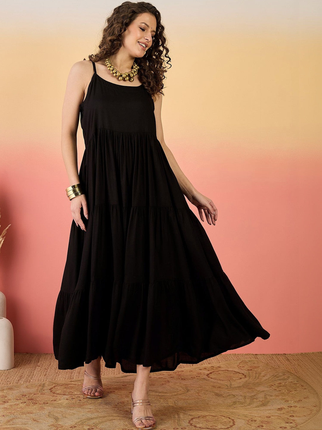 Floral Embroidered Maxi Dress