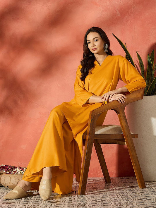 Women A-Line Kurta With Palazzo