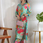 Women Floral Printed Regular Rayon Kurti With Palazzos