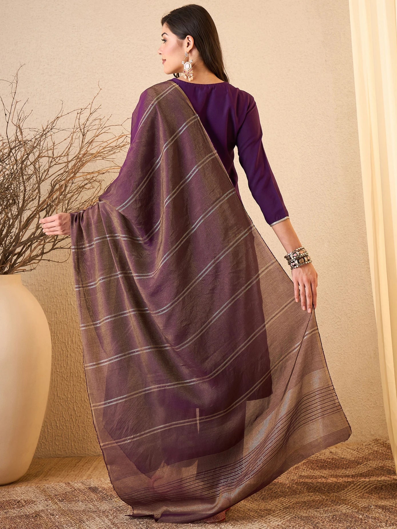 Women Viscose Rayon Kurta Pant Dupatta Set
