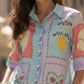 The Lifestyle Co Printed Shirt Collar Shirt Style Tops