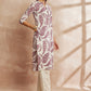 Purple Ethnic Motifs Printed Mandarin Collar Pure Cotton Kurta With Trousers