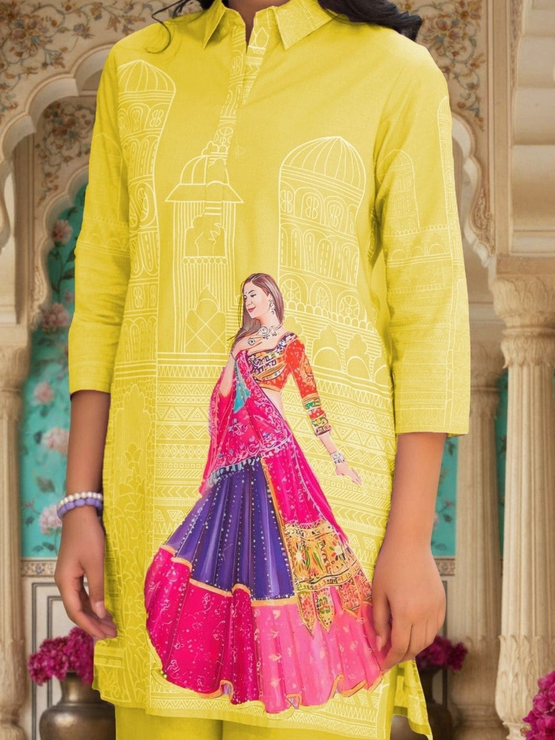Women Ethnic Motifs Printed Regular Kurta with Palazzos - Amy's Cart